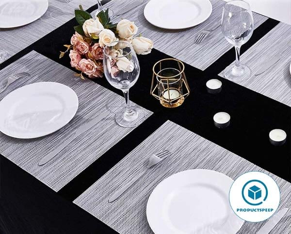 Placemats Set of 6pcs Mother's Day Design Placemats Heat-Insulating Stain-Resistant Washable and Easy to Clean Table Mats Kitchen Dining Coffee Table 12×18 